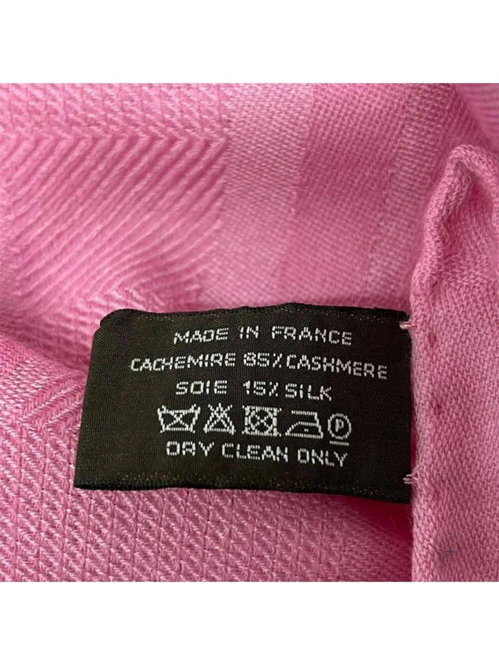 Hermes Shawl New Bliss Pink Cashmere Silk Scarf - Picture 3 of 8